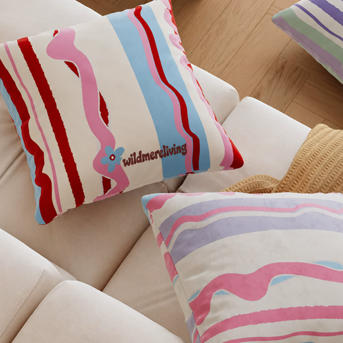 Ice Cream Creamy Lumbar Cushion