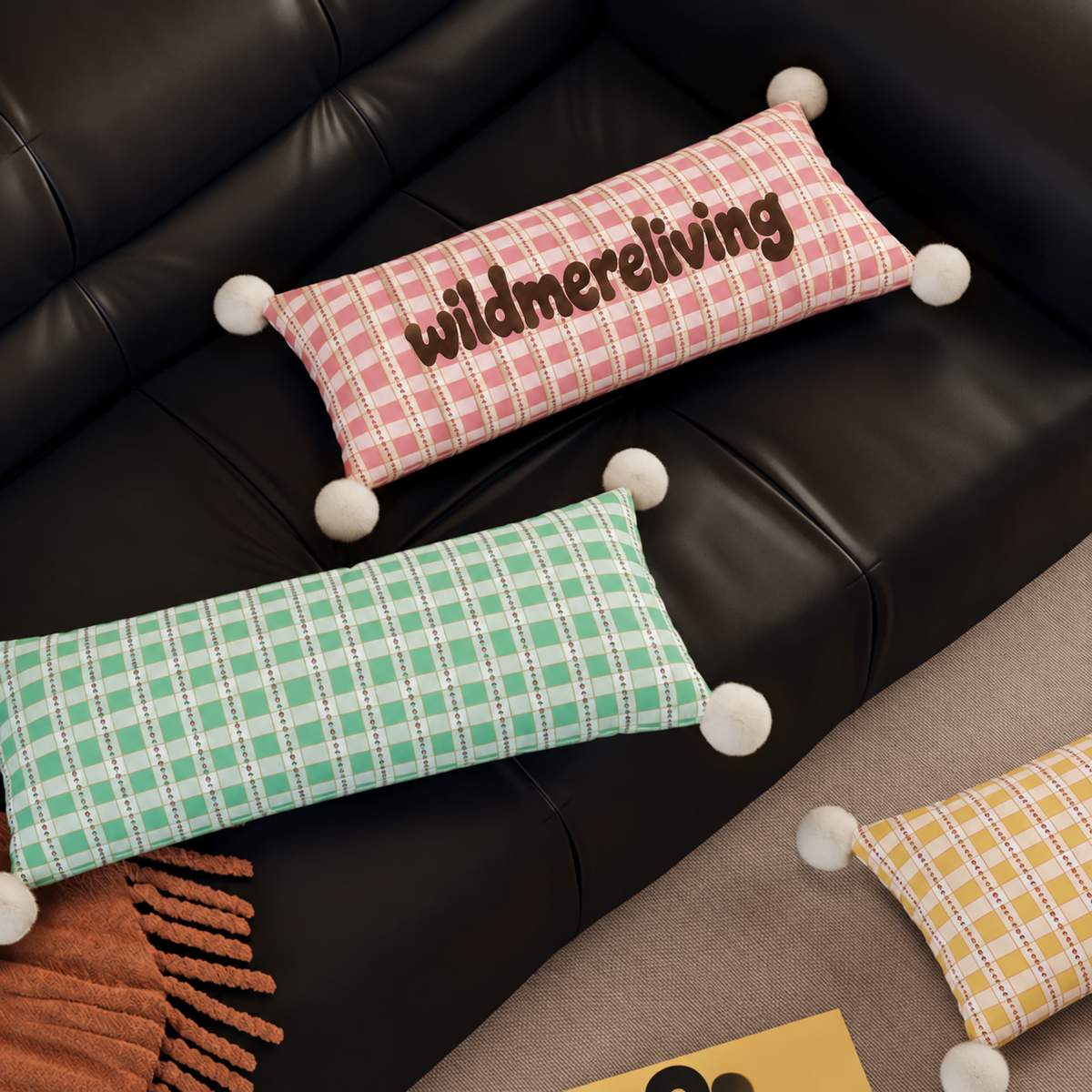 Berry Mood Vintage Lumbar Cushion