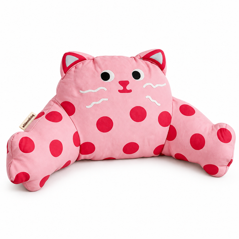 Playful Cat Sculpted Lumbar Pillow