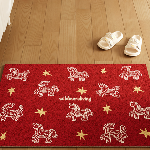 Nebula Horse Festive Tufted Entryway Mat